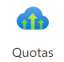 Schermopname van het pictogram Quota in Azure Portal.