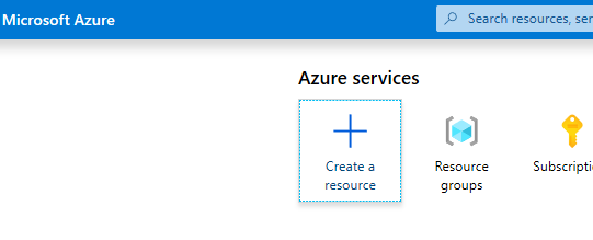 Azure: resource toevoegen