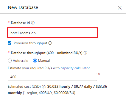 Database configureren