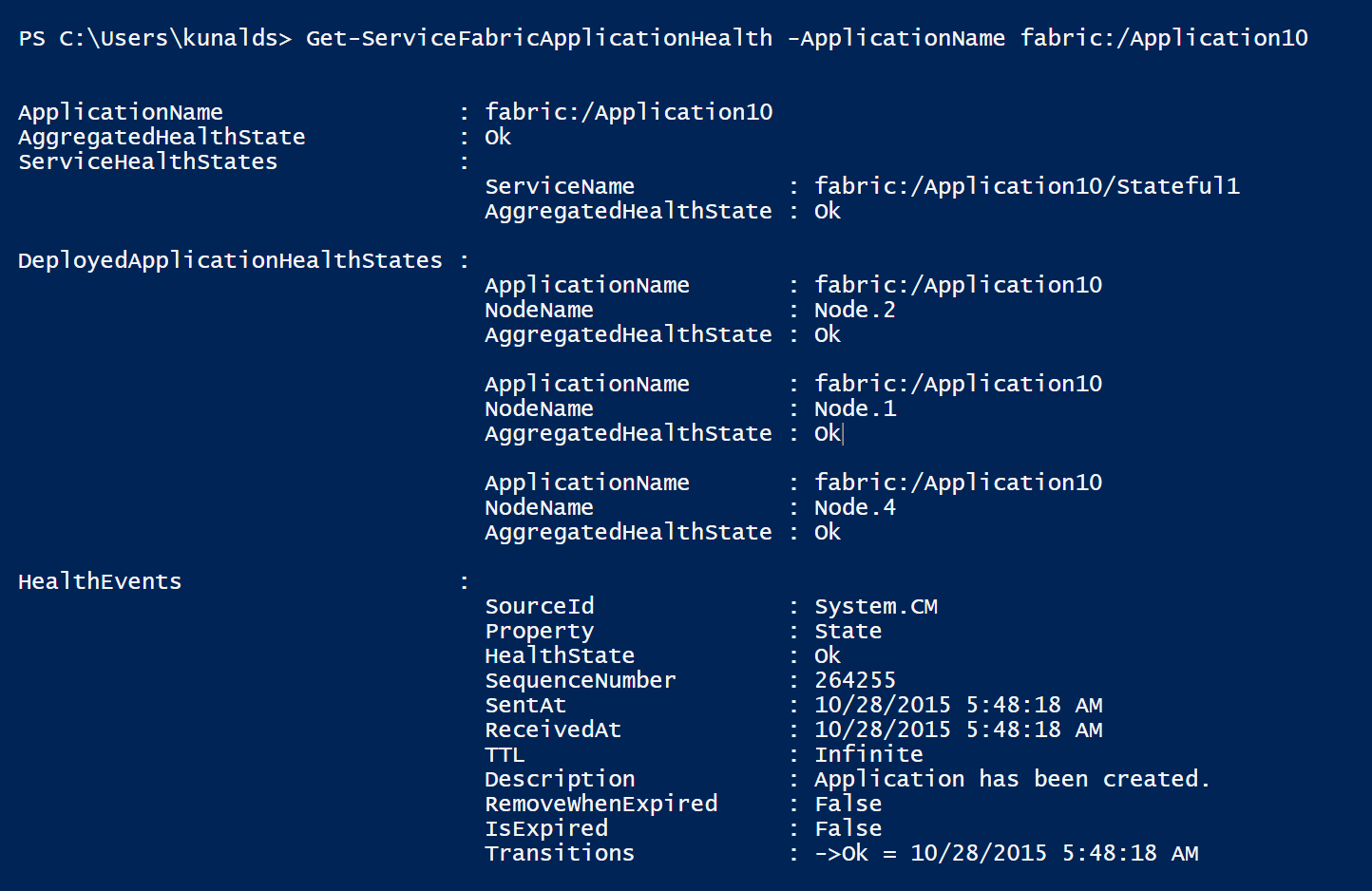 Toepassing in orde in PowerShell