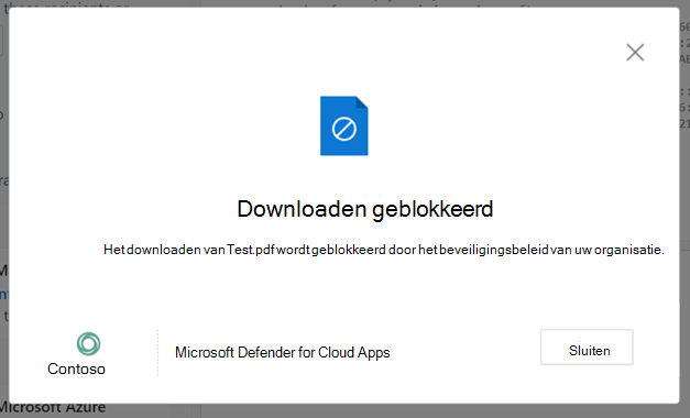 Schermopname van een geblokkeerd bericht downloaden.