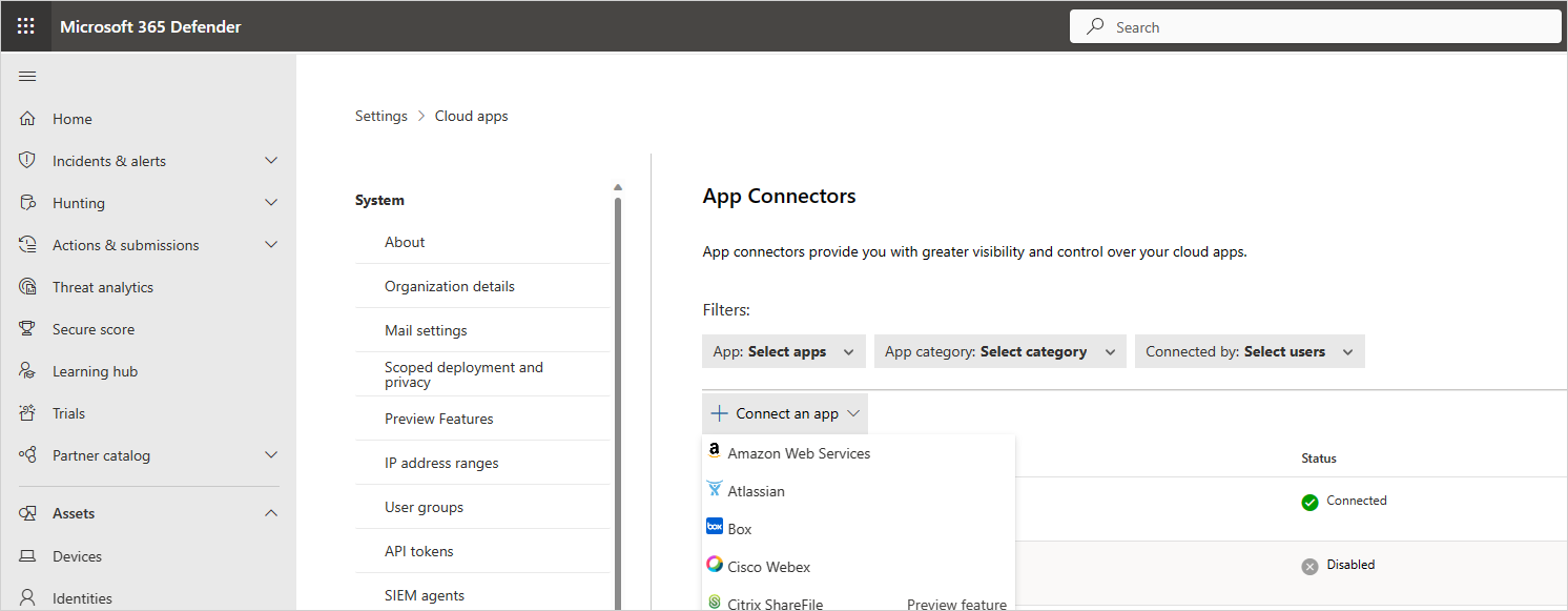 verbinding maken met AWS-controle.