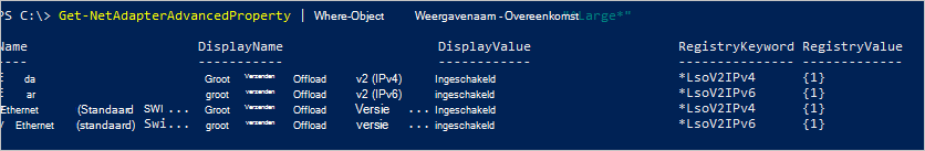 Controleer de LSO-status.