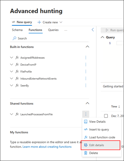 Functiecode bewerken