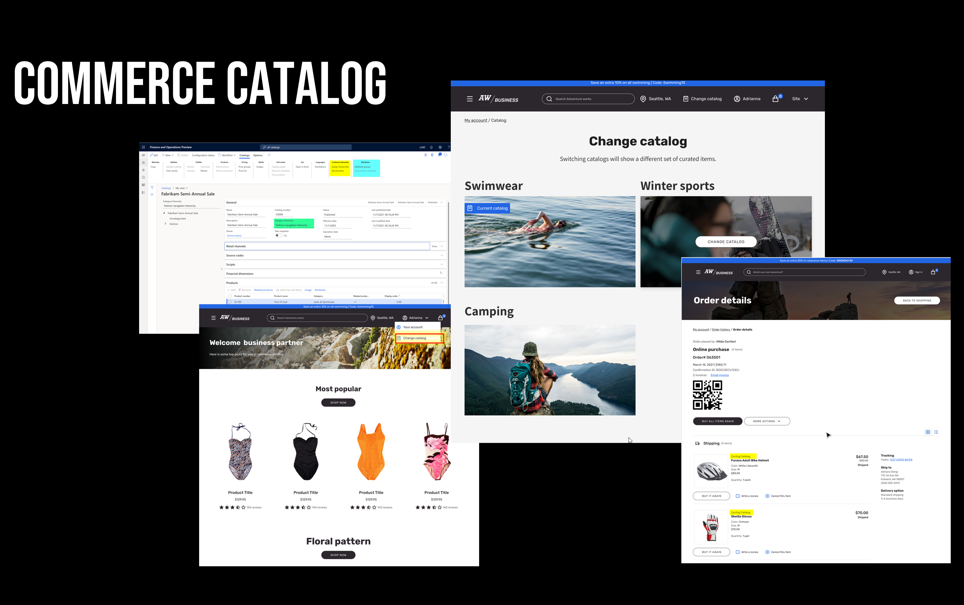 Preview van Commerce-productcatalogi.