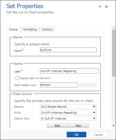 SLA-timer configureren in aanpassingen.