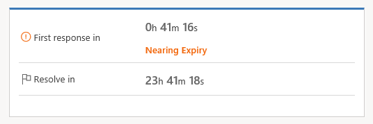 Status van timer control in Klantenservicehub.