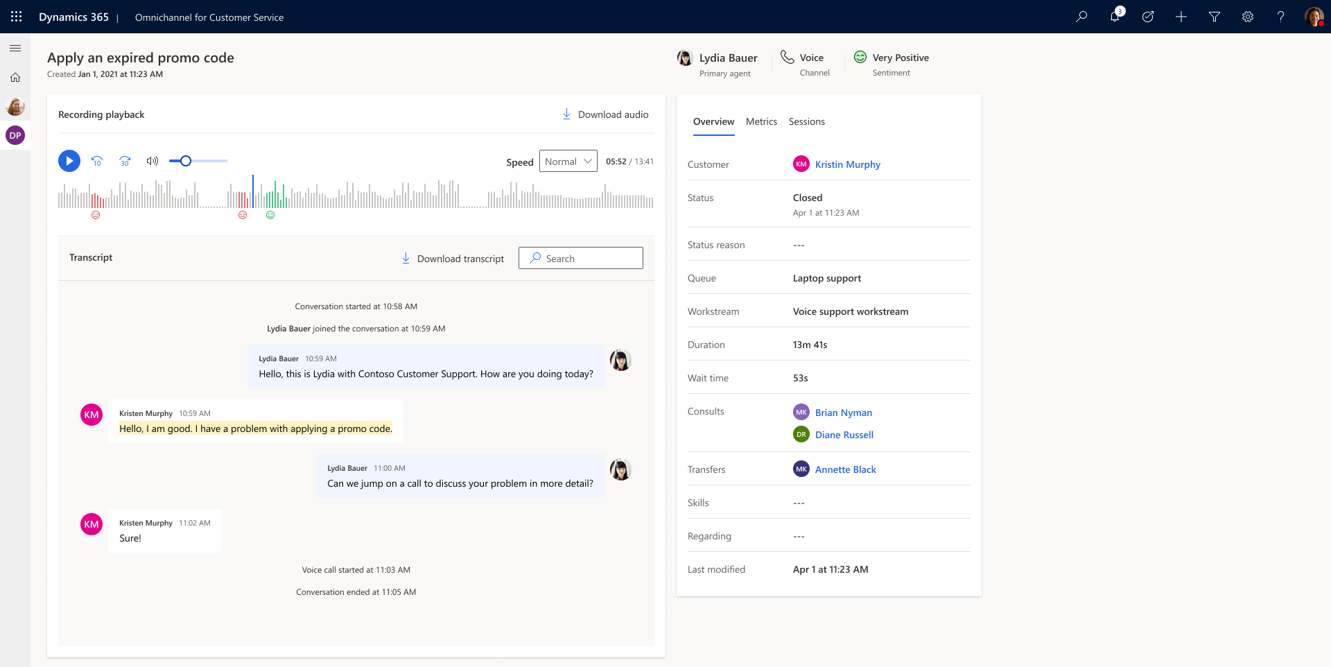 Transcriptieviewer voor spraakopname.