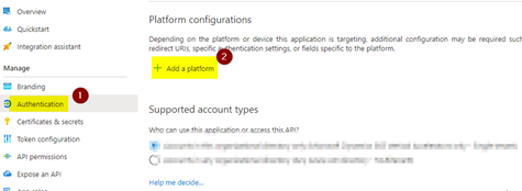 Microsoft Graph authentication.