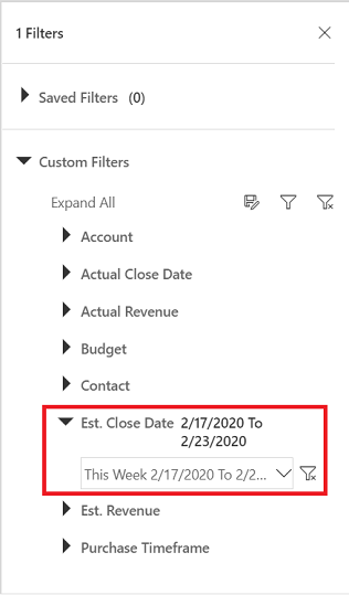 Algemene filters in een interactief dashboard.