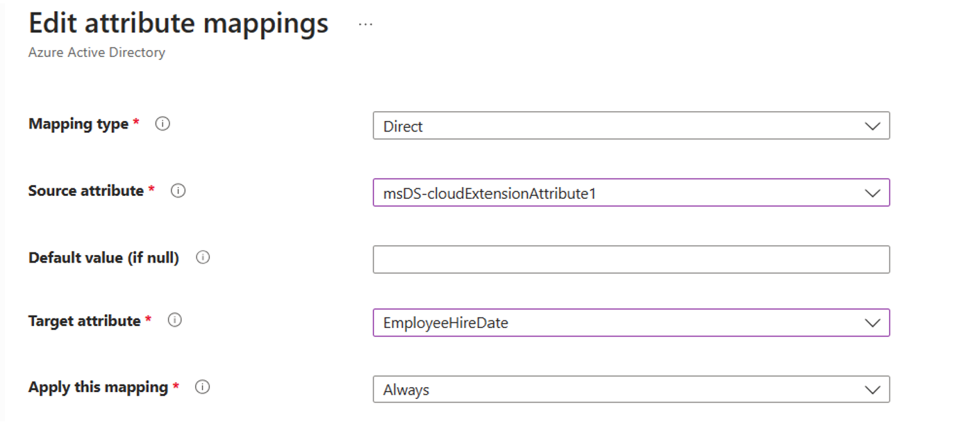 Schermopname van de toewijzing van cloudkenmerken.