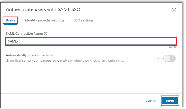 SSO-verbinding