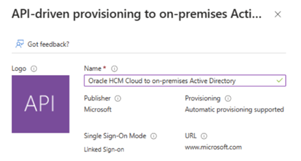 Diagram van API-gestuurde inrichting voor on-premises Active Directory.