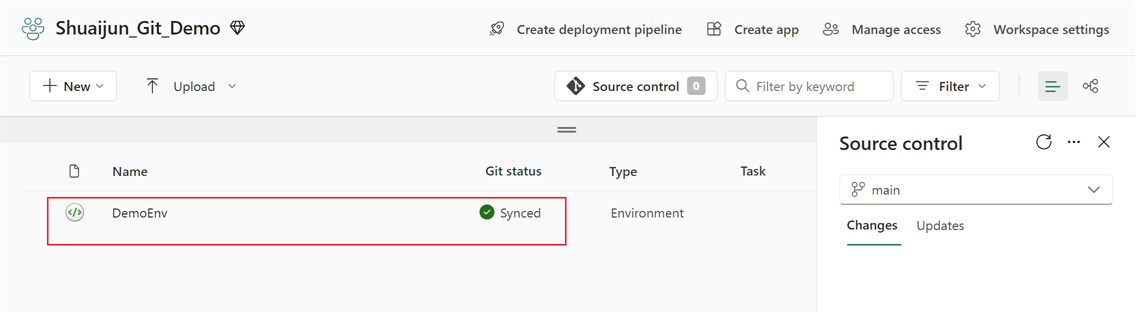 Schermopname van het verbinden van de werkruimte met een Azure DevOps-opslagplaats.