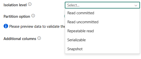 Schermopname van instellingen op isolatieniveau.