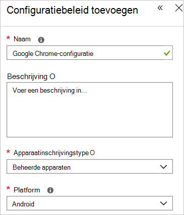 Google Chrome-configuratiebeleid toevoegen