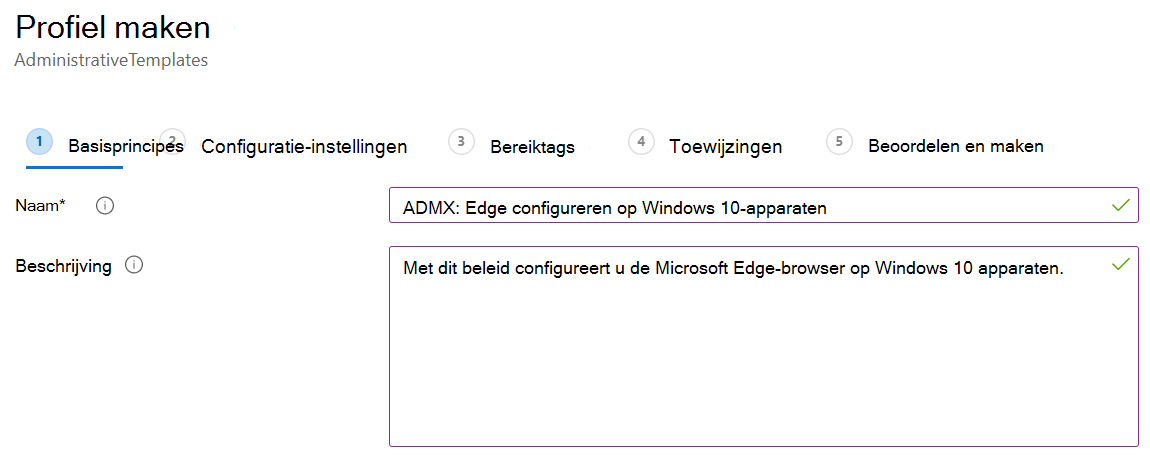 Maak een Windows ADMX-beheersjabloon in Microsoft Intune en Intune beheercentrum.