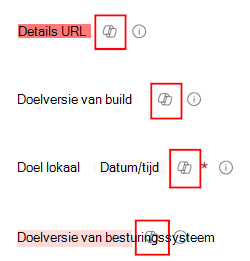 Schermopname van Copilot-prompts knopinfo voor op elke instelling in de instellingencatalogus in Microsoft Intune en Intune beheercentrum.