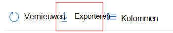 Exporteer logboekgegevens naar Azure Monitor door Gegevensinstellingen exporteren te selecteren in Microsoft Intune en Intune beheercentrum.