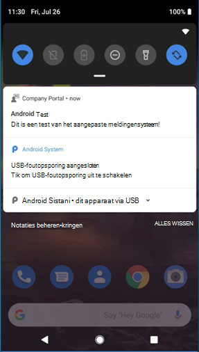 Android-testmelding