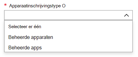 Apparaatinschrijvingstype