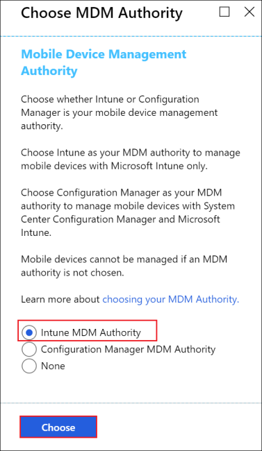 Afbeelding van de blade MDM-instantie kiezen