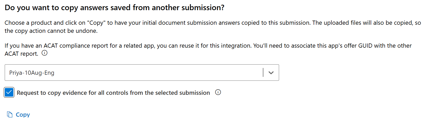 Example of Certification clone prompt