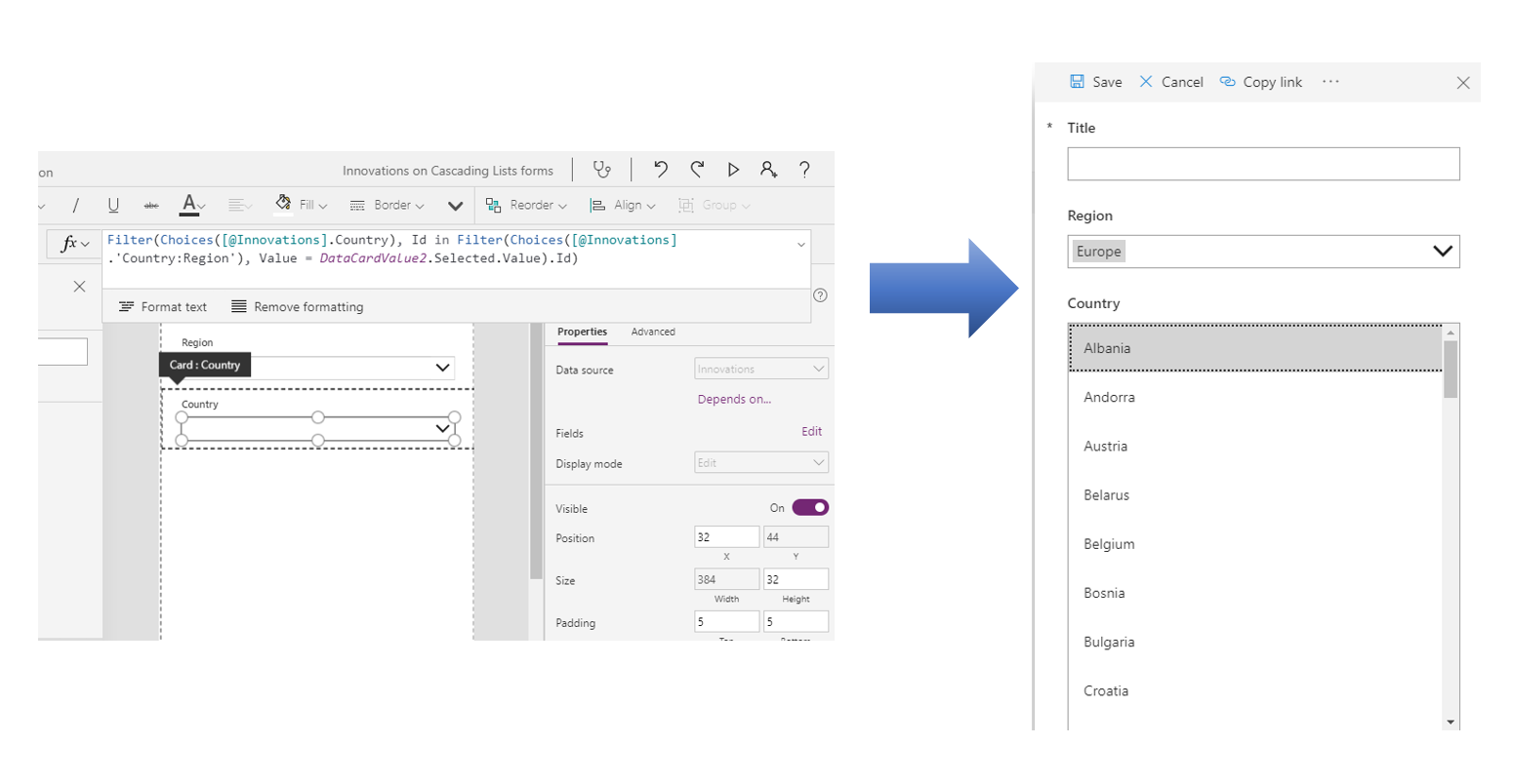 Demo Cascading Power Apps 4