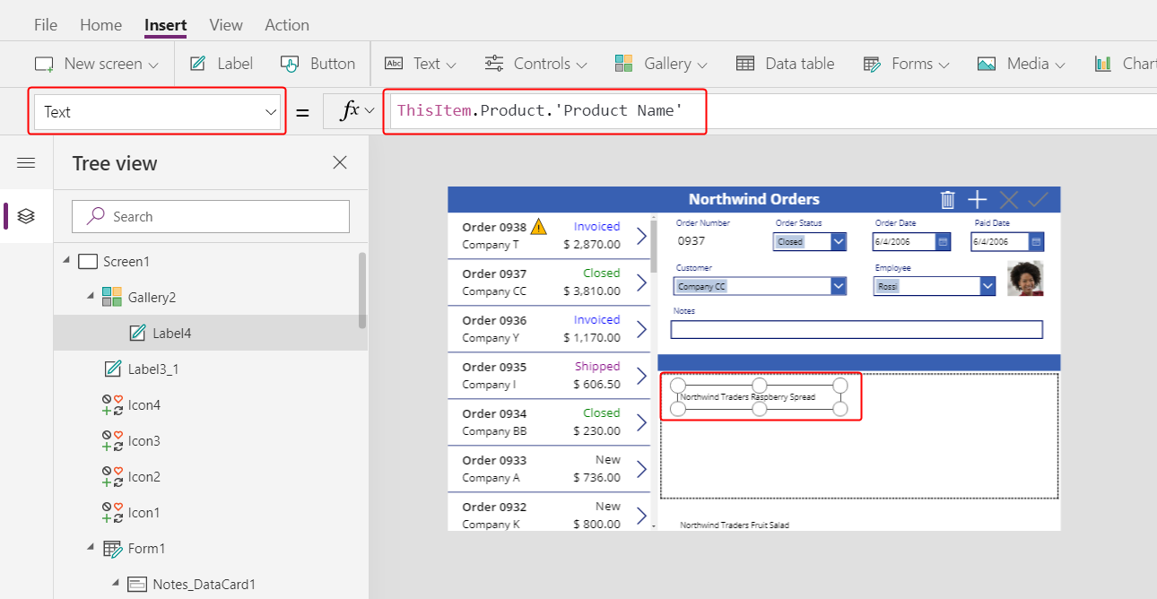 Productnaam tonen in orderdetail