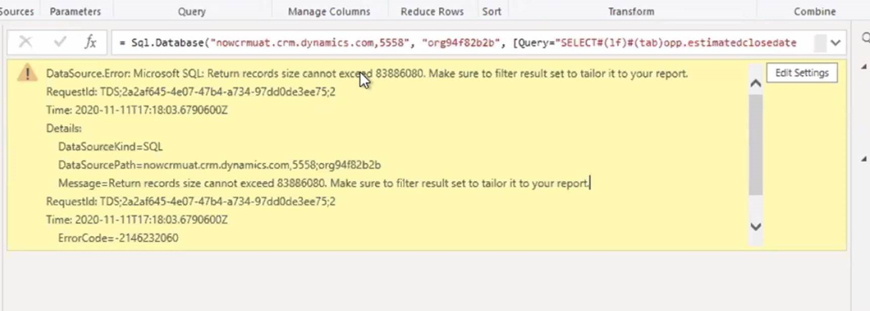 Foutmelding TLS-recordlimiet overschreden.