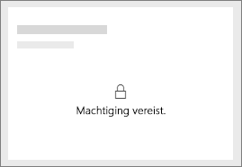 Screenshot that shows the Power BI locked tile.