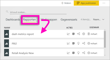 Screenshot showing Reports tab.