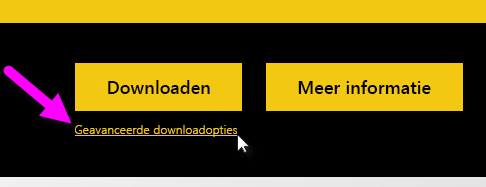 schermopname van de knop Downloaden op de downloadpagina van Power BI Desktop.