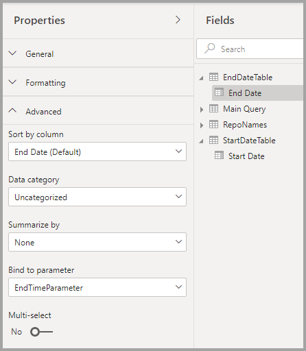 Schermopname van het configureren van meer parameters.