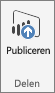 Screenshot of the Publish on the ribbon, showing how to Publish from Power BI Desktop.