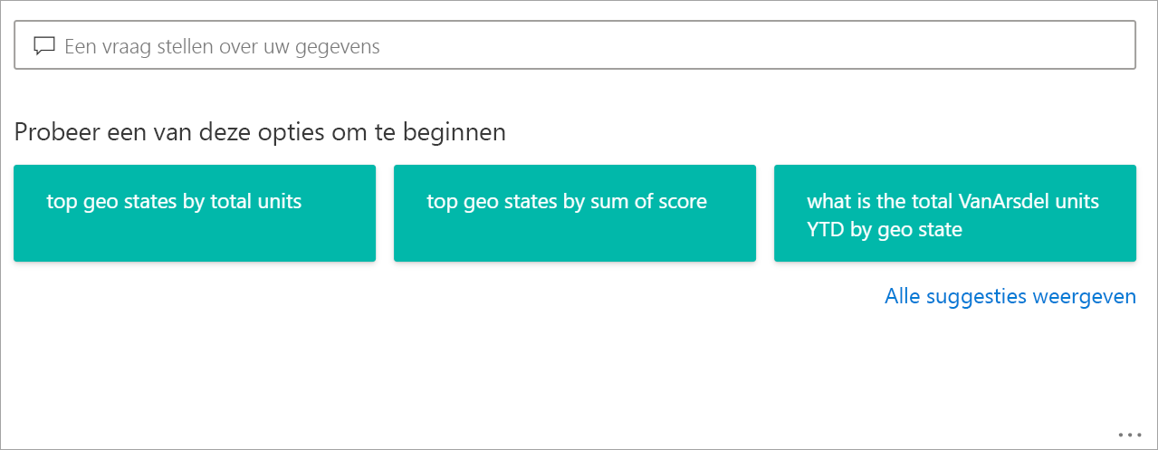 Schermopname van het Q&A-vragenvak dat is gemarkeerd met een rood vak in het rapport.