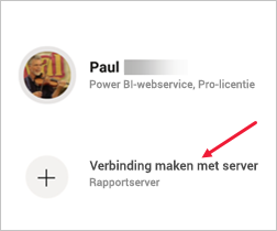 Schermopname van het dialoogvenster Instellingen met Verbinding maken met de server gemarkeerd.