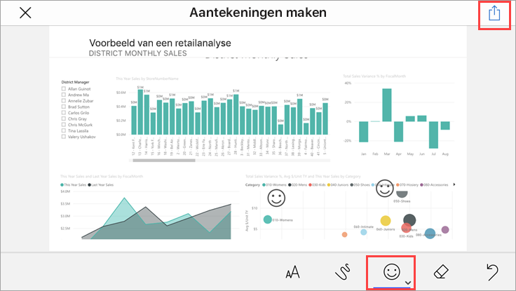 aantekeningen toevoegen aan de pagina