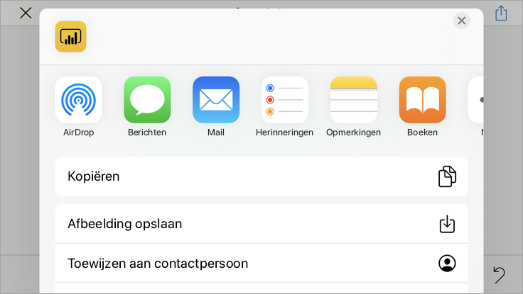 Nieuw e-mailbericht met momentopname en koppeling