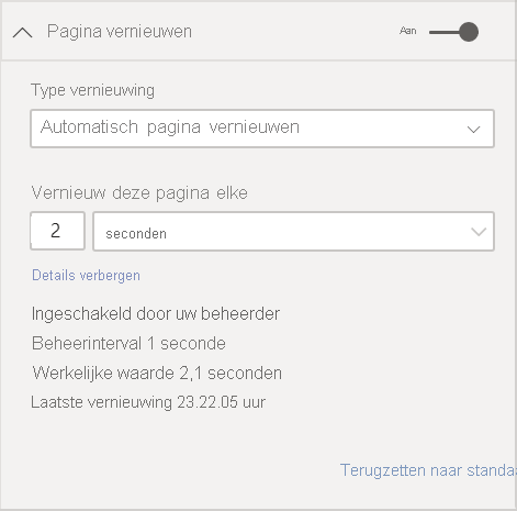 Details van paginavernieuwing weergeven