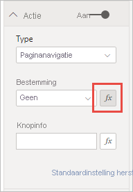 Schermopname van de knop Paginanavigatie.