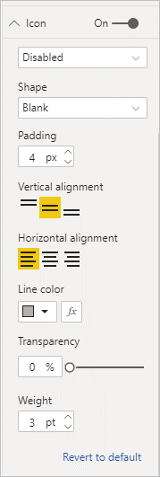 Schermopname van een pictogram met een opgemaakte uitgeschakelde knop.