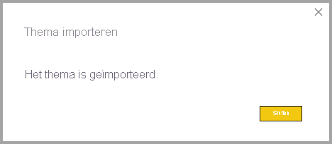 Schermopname van het dialoogvenster Thema importeren.