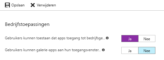 Schermopname van Azure portal.