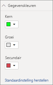 Schermopname van kleurselectie voor eigenschappen.