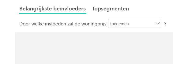 Schermopname van vervolgkeuzelijsten om beïnvloeders te kiezen.