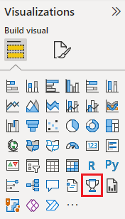 Schermopname van het visuele pictogram scorecard.