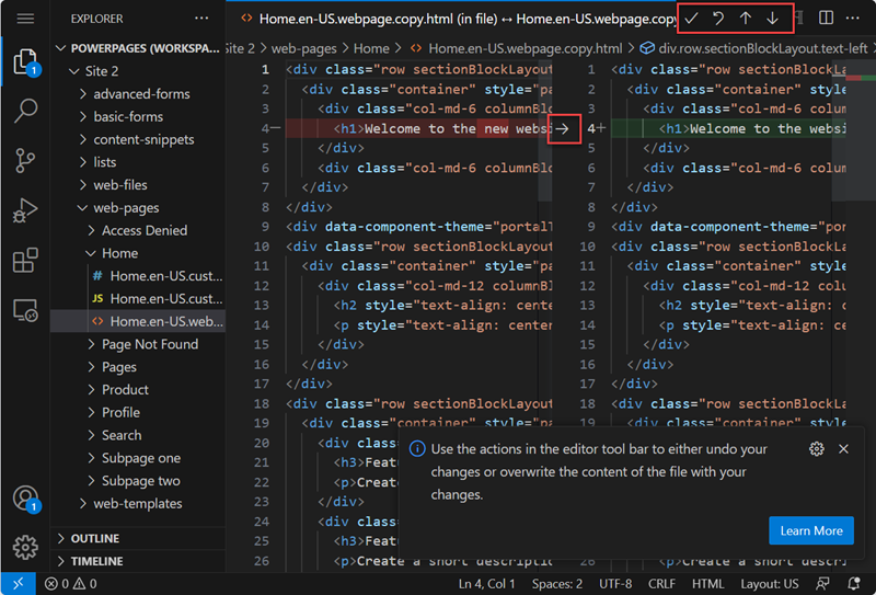 Conflicten in code samenvoegen.