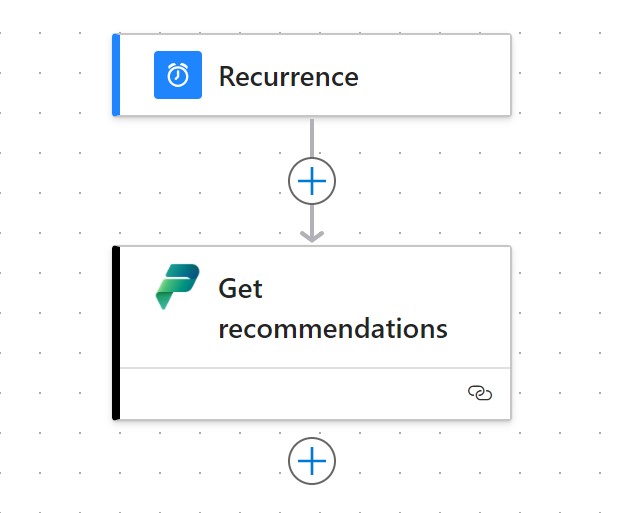 Toont de connector in een Power Automate-werkstroom.