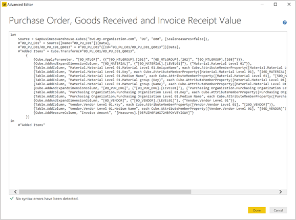 Gegenereerde M-code in de Geavanceerde editor.